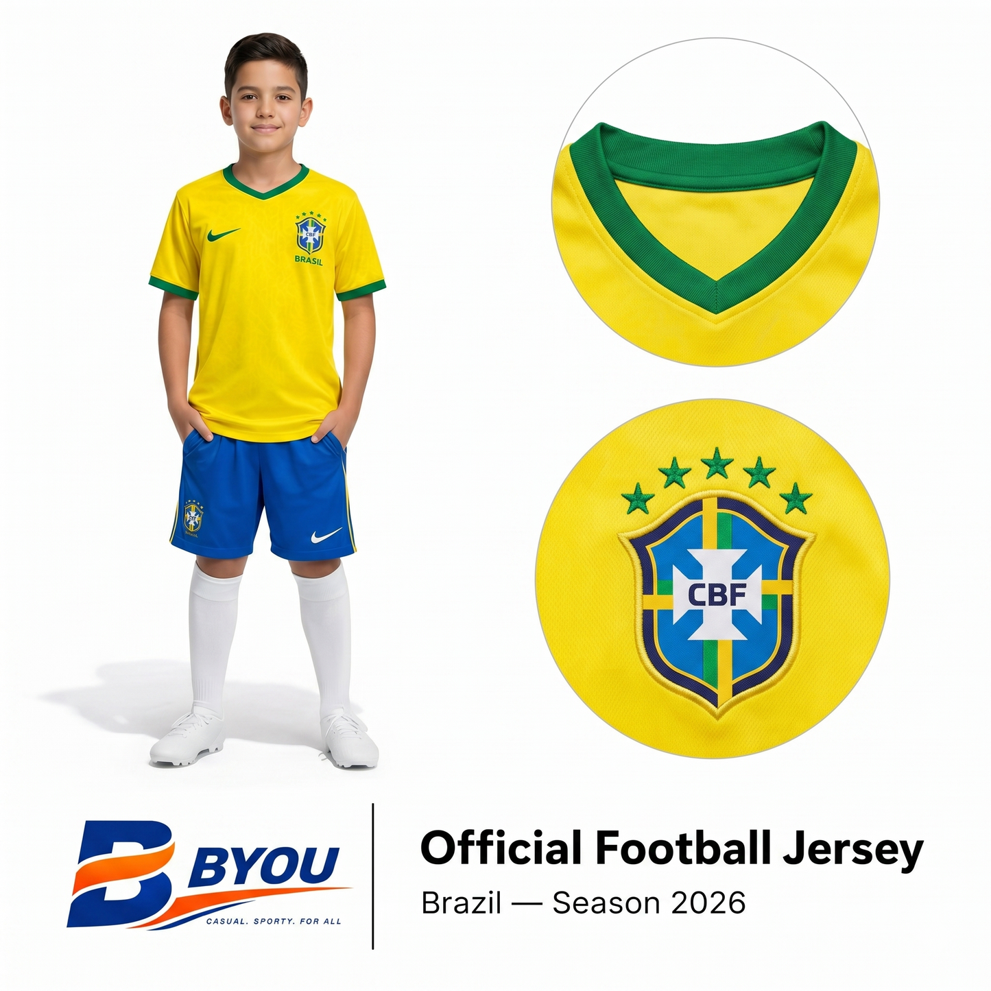 Brazil Set (T-Shirt & Short) FIFA World Cup 2026