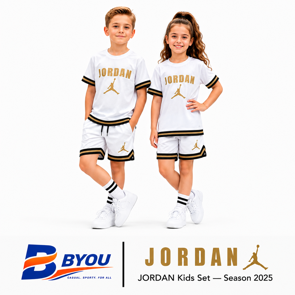 JORDAN SET White (T-Shirt & Short)