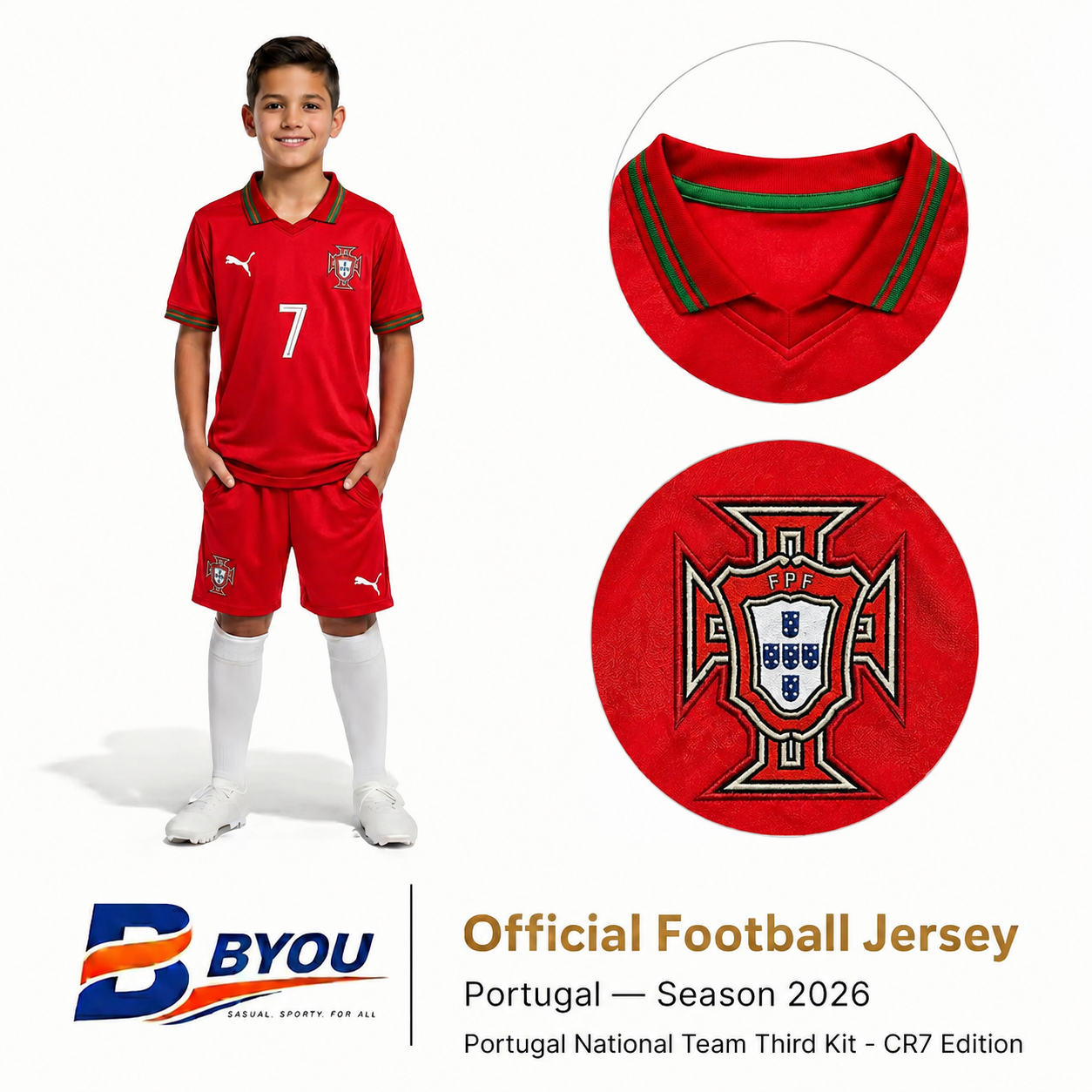 Portugal 1 national team 2026 Set (T-Shirt & Short)