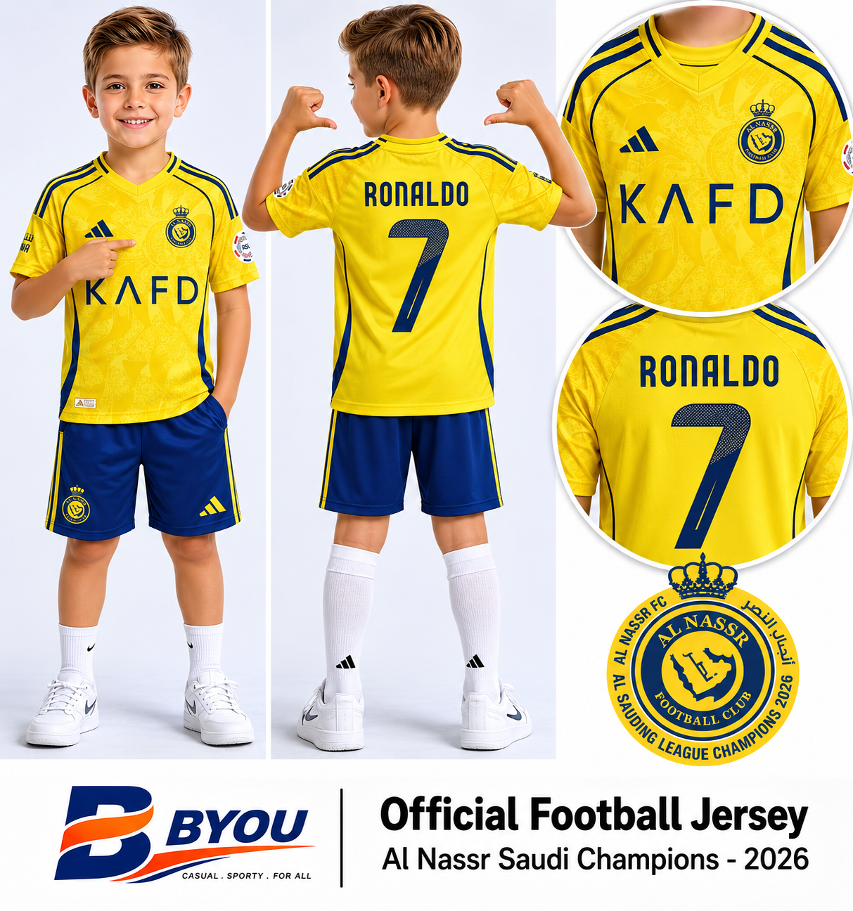 AL Nassr Saudi SC Set 2027 (T-Shirt & Short)