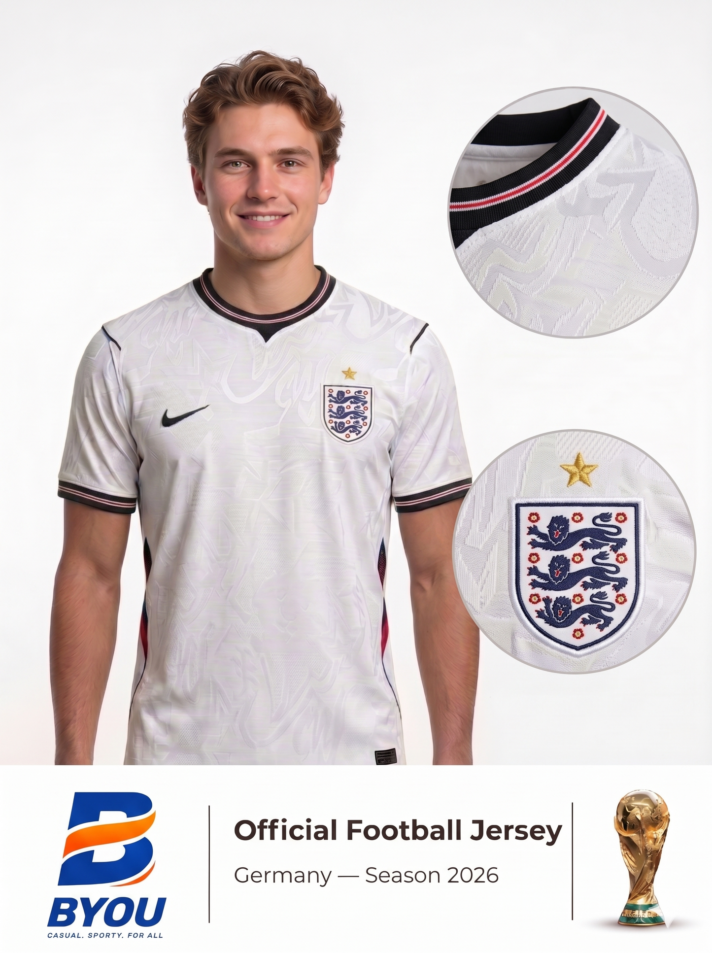 England FIFA World Cup 2026 (T-Shirt Only)