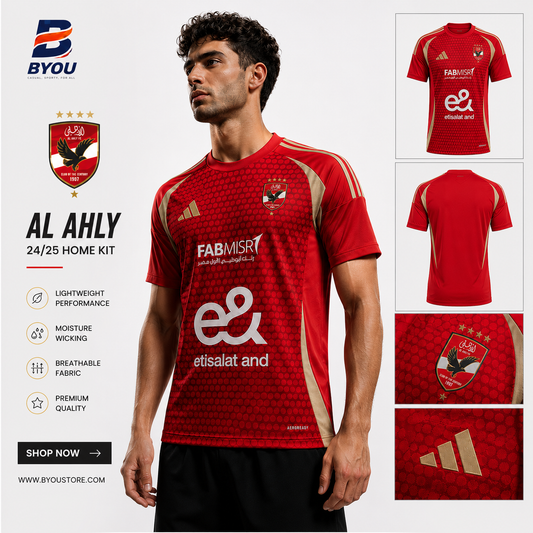 Al Ahly 2024 home jersey for men front view