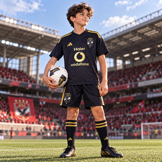 Al Ahly SC 2027 Black Kit – T-Shirt & Shorts