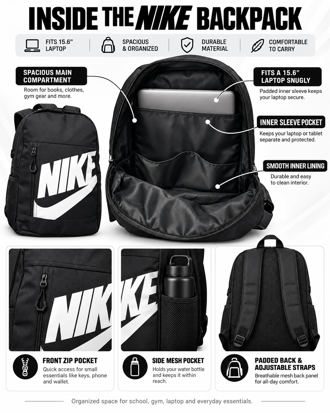 Everyday Sports Backpack | School, Gym & Laptop
