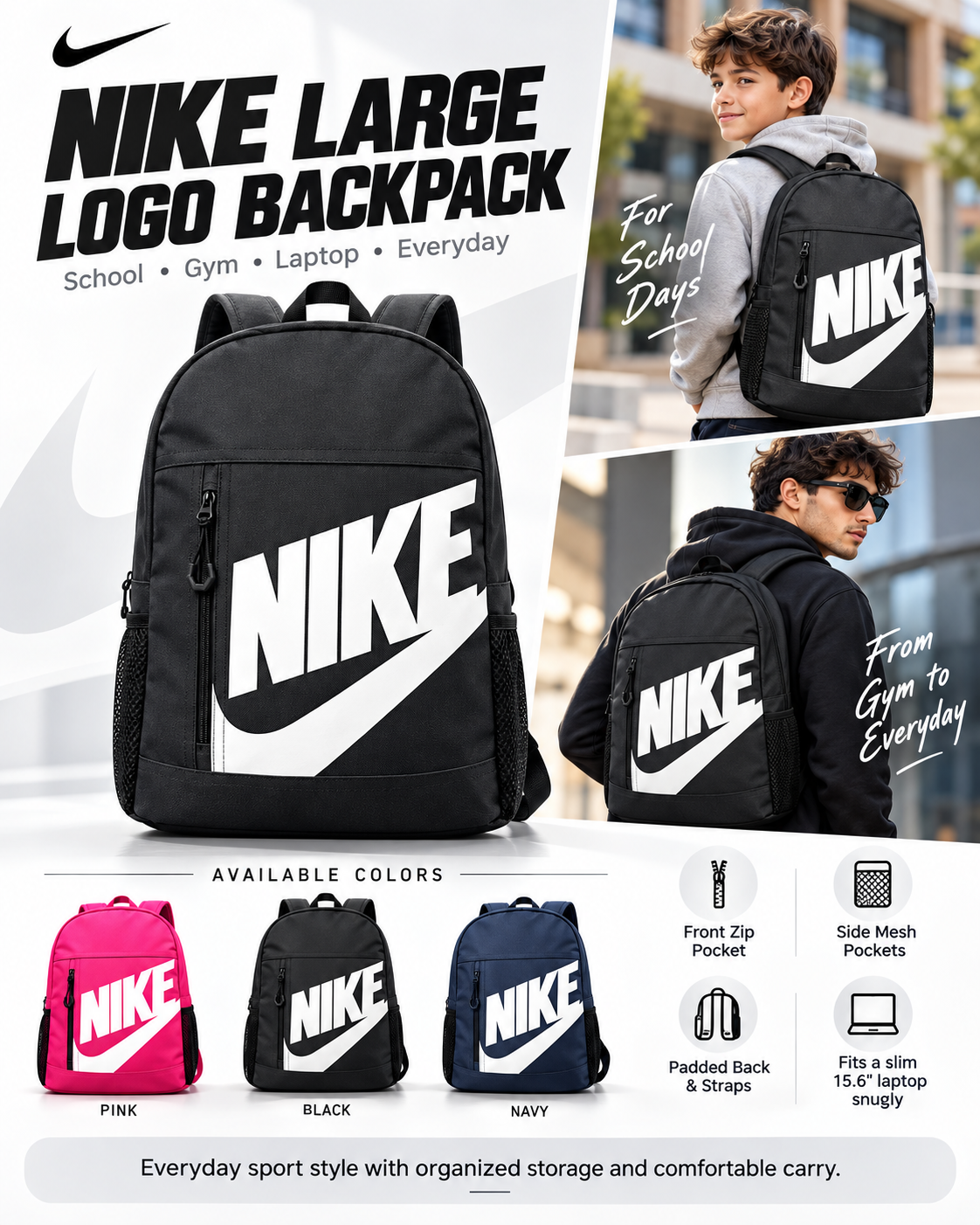 Everyday Sports Backpack | School, Gym & Laptop