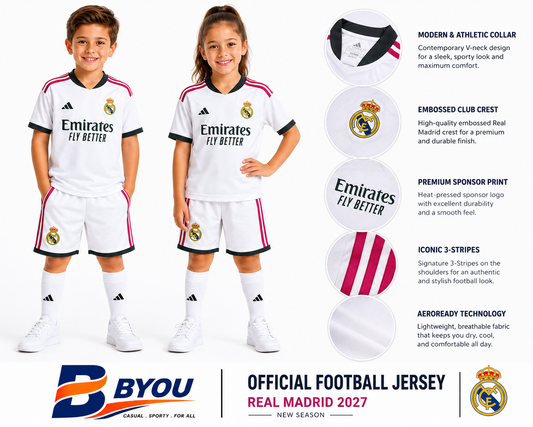 Real Madrid team 2027 Set (T-Shirt & Short)
