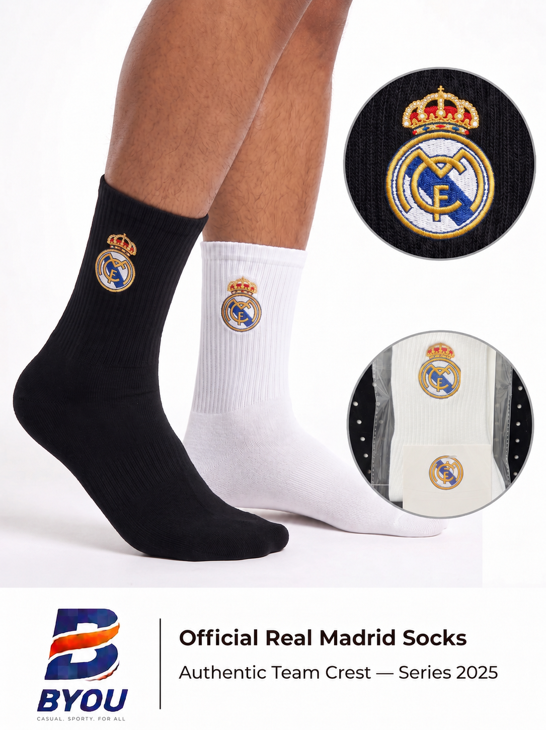 Real Madrid football socks at BYOU Egypt