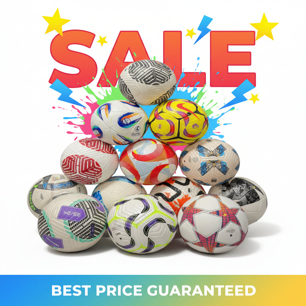 Pile of multicolored patterned balls on a gray background